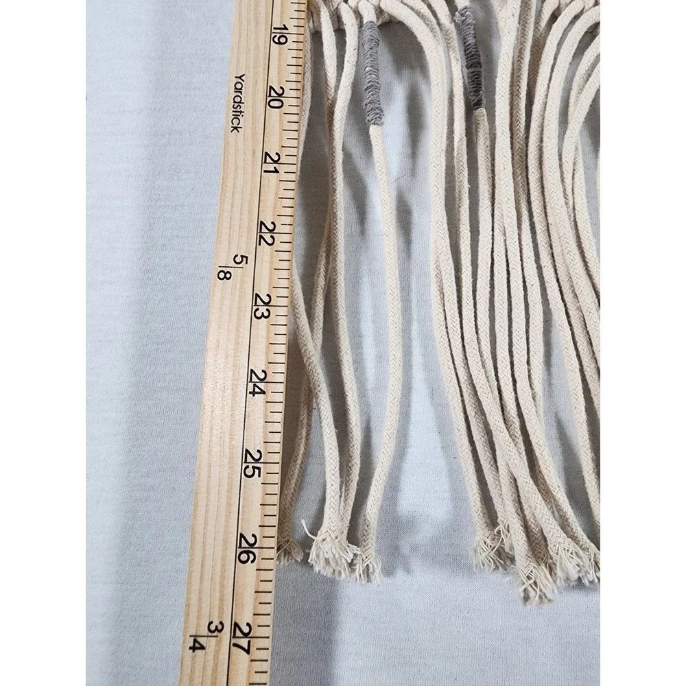 Opalhouse Handmade Macrame Wall Hanging 16x26 Cream Geometric Boho Fiber Decor